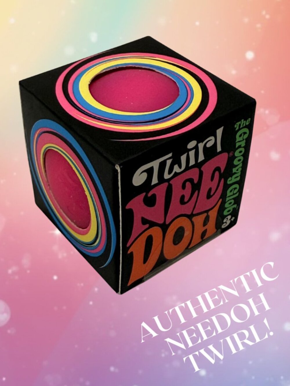 🩷 NeeDoh | Pink Twirl Needoh - The Groovy Glob